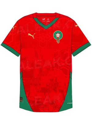 Morocco home jersey adult soccer uniform men's first football kit tops sport shirt 2024-2025